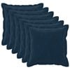 vidaXL Coj&iacute;n decorativo 6 uds. HOUTEN Azul 30 x 30 cm