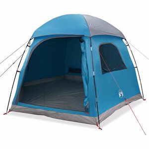 vidaXL Tienda familiar Igloo para 6 personas impermeable azul
