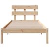 vidaXL Estructura de cama Marrón 75 x 190 cm Madera maciza de Pino