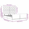 vidaXL Cama tipo Box Spring Gris claro 140 x 190 cm Terciopelo