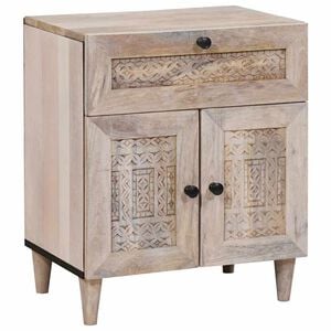vidaXL Mesa de noche Blanco 50 x 33 x 60 cm Madera de ingenier&iacute;a