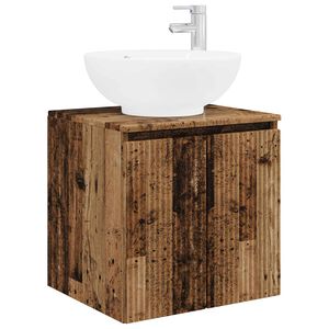 vidaXL Vanidad con Lavabo de Pared Madera envejecida