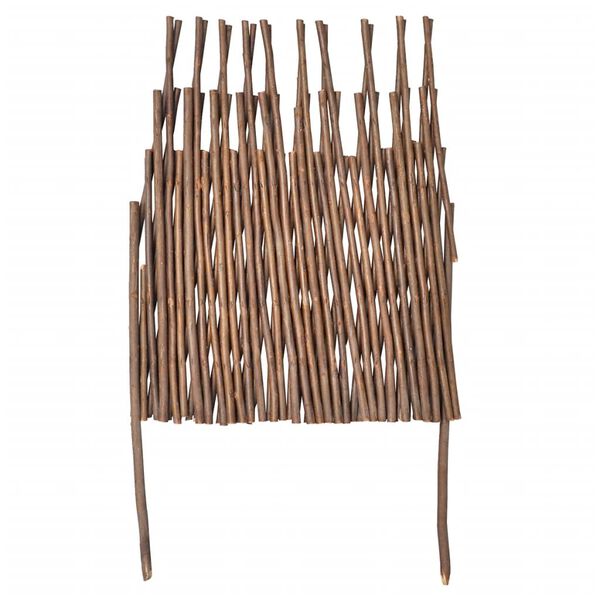 vidaXL Valla de enrejado de sauce 5 piezas 170x37 cm
