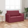 vidaXL Sof&aacute; cama 110cm Rojo vino tela