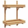 vidaXL Estante de pared Montada en la pared Marr&oacute;n 39 x 26 x 60 cm