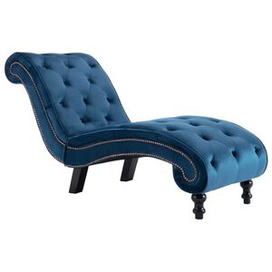 vidaXL Div&aacute;n de terciopelo azul