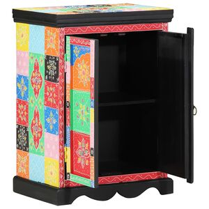 vidaXL Mesa Consola con estante con puerta Multicolor 50 x 30 x 70 cm