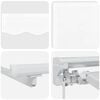 vidaXL Armaz&oacute;n de toldo manual con LEDs 4 x 2 m