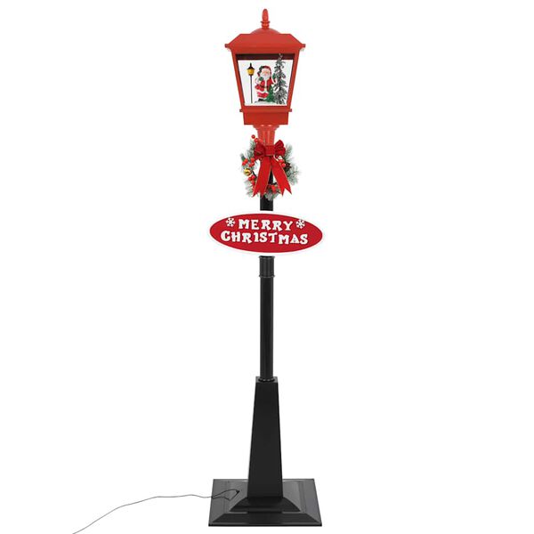 vidaXL Farola de Navidad con Pap&aacute; Noel y LED 180 cm