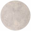 vidaXL Alfombra interior GALATI Beige &Oslash; 200 CM Poli&eacute;ster
