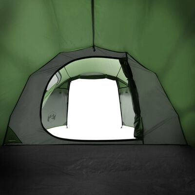 vidaXL Tienda de campaña túnel para 2 personas impermeable verde