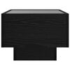 vidaXL Mesa de Caf&eacute; Roble negro 50 x 50 x 30 cm Madera contrachapada