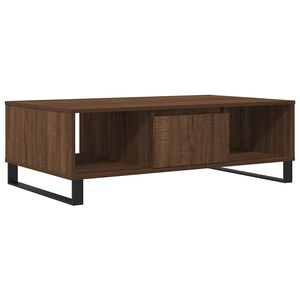 vidaXL Mesa de centro madera de ingenier&iacute;a roble marr&oacute;n 104x60x35 cm
