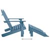vidaXL Silla Adirondack de jardín 2 plazas madera maciza de abeto azul