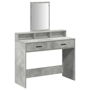 vidaXL Mesa Tocador Gris Concreto 100 x 41 x 140 cm