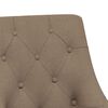 vidaXL Sillas de comedor giratorias 6 unidades tela color gris taupe