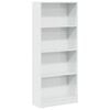 vidaXL Estanter&iacute;a madera de ingenier&iacute;a blanco brillo 60x24x143 cm