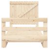 vidaXL Estructura de cama con cabecero madera maciza pino 100x200 cm
