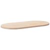 vidaXL Tablero de mesa 110x55x2,5 cm Madera maciza de pino ovalada