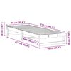 vidaXL Estructura de cama Marr&oacute;n 90 x 210 cm Madera de pino macizo