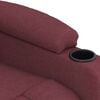 vidaXL Sillón de masaje de tela rojo tinto