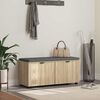 vidaXL Banco de entrada con coj&iacute;n Roble Sonoma 100 x 38 x 46 cm
