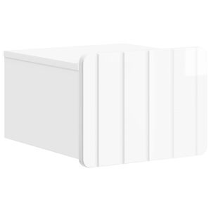 vidaXL Mesita de Noche de Pared con caj&oacute;n Brillante 33 x 34,5 x 24 cm