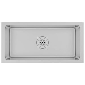 vidaXL Fregadero de cocina hecho a mano acero inoxidable
