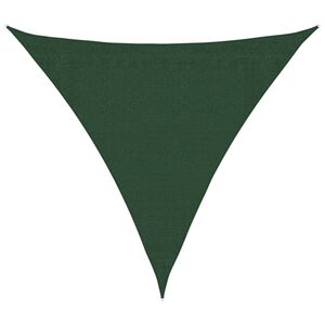 vidaXL Toldo de vela HDPE verde oscuro 160 g/m&sup2; 3x3x3 m