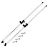 vidaXL Postes de soporte de toldos bimini para barcos 2 uds aluminio