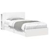 vidaXL Estructura de cama con almacenamiento Blanco 75 x 190 cm