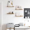 vidaXL Estante de pared 4 pcs Beige 40 x 9 x 3 cm Madera de ingenier&iacute;a