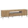 vidaXL Mueble de TV LED Roble artisan Madera de ingenier&iacute;a