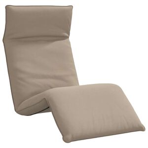 vidaXL Tumbona plegable color topo, 175 x 54 x 8,5 cm, tejido Oxford