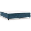 vidaXL Cama box spring con colch&oacute;n terciopelo azul oscuro 160x200 cm
