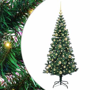 vidaXL &Aacute;rbol de Navidad Artificial Preiluminado Verde 150 cm