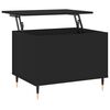 vidaXL Mesa de centro madera contrachapada negro 60x44,5x45 cm