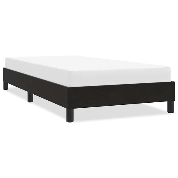 vidaXL Estructura de cama sin colch&oacute;n terciopelo negro 80x210 cm