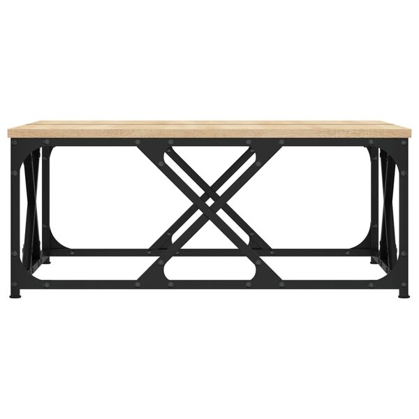 vidaXL Mesa de centro madera de ingenier&iacute;a roble Sonoma 70x70x30 cm