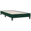 vidaXL Estructura de cama sin colch&oacute;n terciopelo verde oscuro 80x210cm