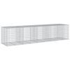vidaXL Cesta de gaviones con cubierta hierro galvanizado 450x100x100cm