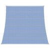 vidaXL Toldo Vela 4 / 5 x 4 m HDPE Rectangular Azul y Blanco