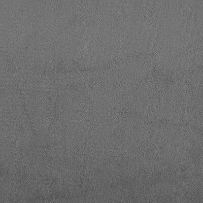 vidaXL Sofá de 3 plazas con cojines tela microfibra gris oscuro 180 cm