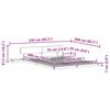 vidaXL Estructura de cama con cabecera Marr&oacute;n 160 x 200 cm Madera