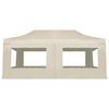 vidaXL Carpa plegable profesional y paredes aluminio crema 6x3m