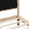 vidaXL Estructura de cama Negro 180 x 200 cm Madera de pino macizo