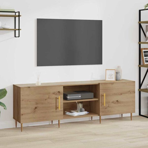 vidaXL Gabinete de TV Roble artisan 150 x 30 x 50 cm