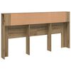 vidaXL Cabecero armario madera roble artisian 200x18,5x102,5 cm