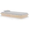 vidaXL Estructura de cama individual sin colch&oacute;n madera maciza