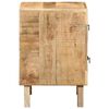 vidaXL Mesilla de noche 2 uds 40x32x46 cm madera mango rugosa